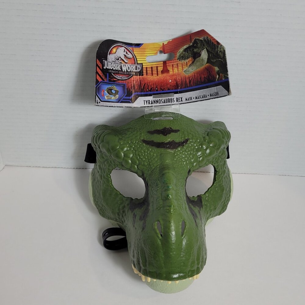 Jurassic World Tyrannosaurus Rex Mask Raptor Dinosaur Park Costume NWT